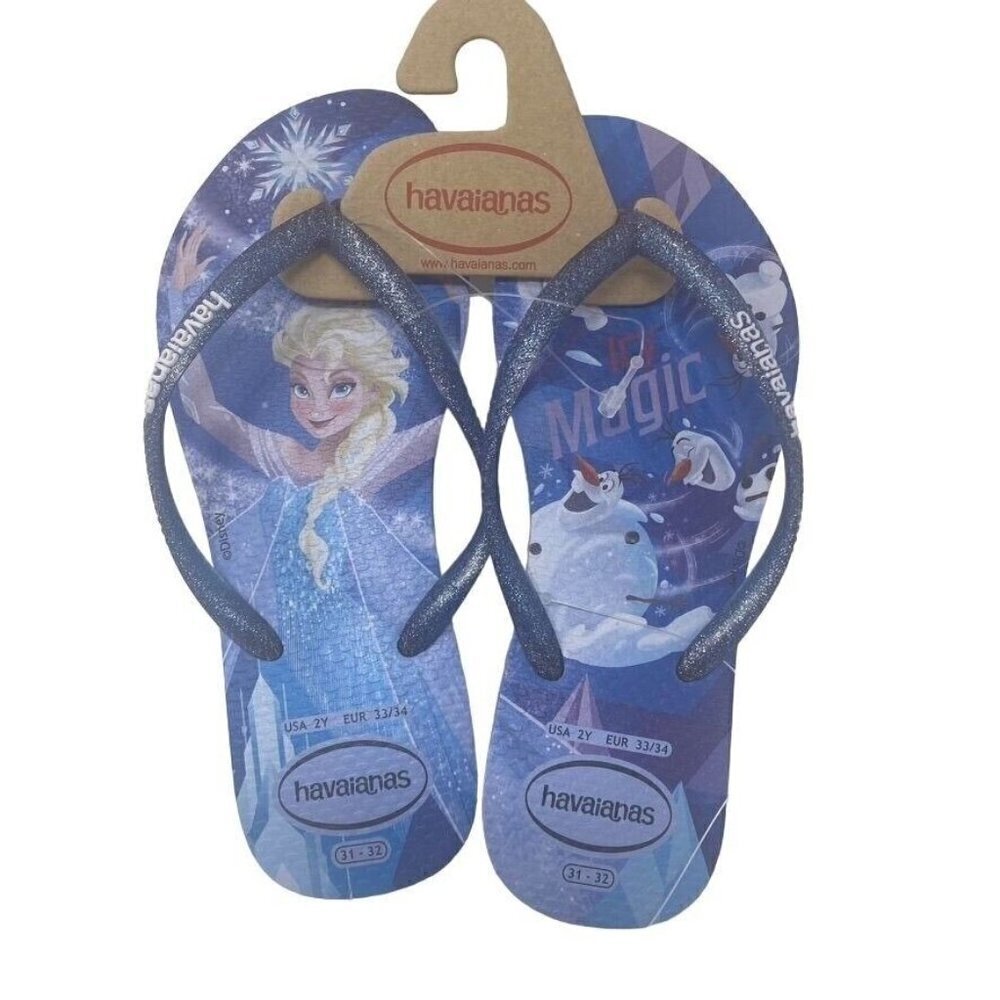 Havaianas Slim Frozen Flip Flop (Toddler & Little Kid) 2 Yr and 3/4Yr